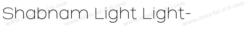 Shabnam Light Light字体转换